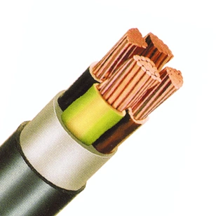 Cablu de energie, PVC, 0,6/1kV  E-YY-O* 4 x 6 RE negru