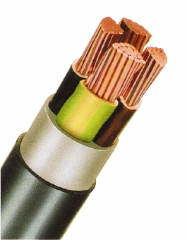Cablu de energie, PVC+PE, 0,6/1kV  E-Y2Y-J 5 x 6 RE negru