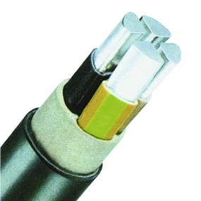 Cablu energie, Al, PVC+PE, 0,6/1kV E-AY2Y-J* 4x50 SM negru