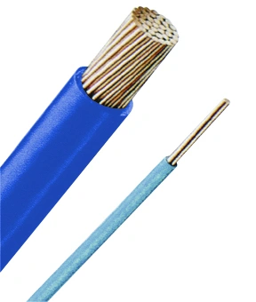 Conductor rigid cu izol. fără halogen, H07Z-U 1,5 albastru
