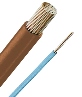 Conductor rigid cu izol. fără halogen, H07Z-U 1,5 maro