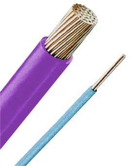 Conductor rigid cu izol. fără halogen, H07Z-U 1,5 violet
