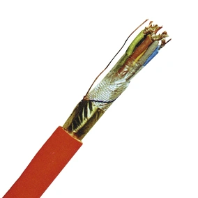 Cablu telec. ignif. fără hal. JE-H(ST)H 2x2x0,8 BMK E90 roşu