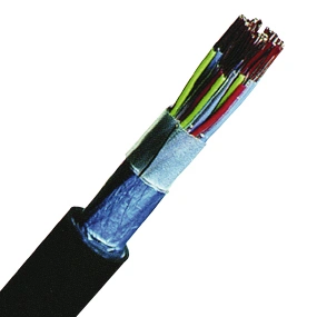 Cablu telefonic cu izolaţie din PE, F-2YA2Y 6x2x0,6 negru