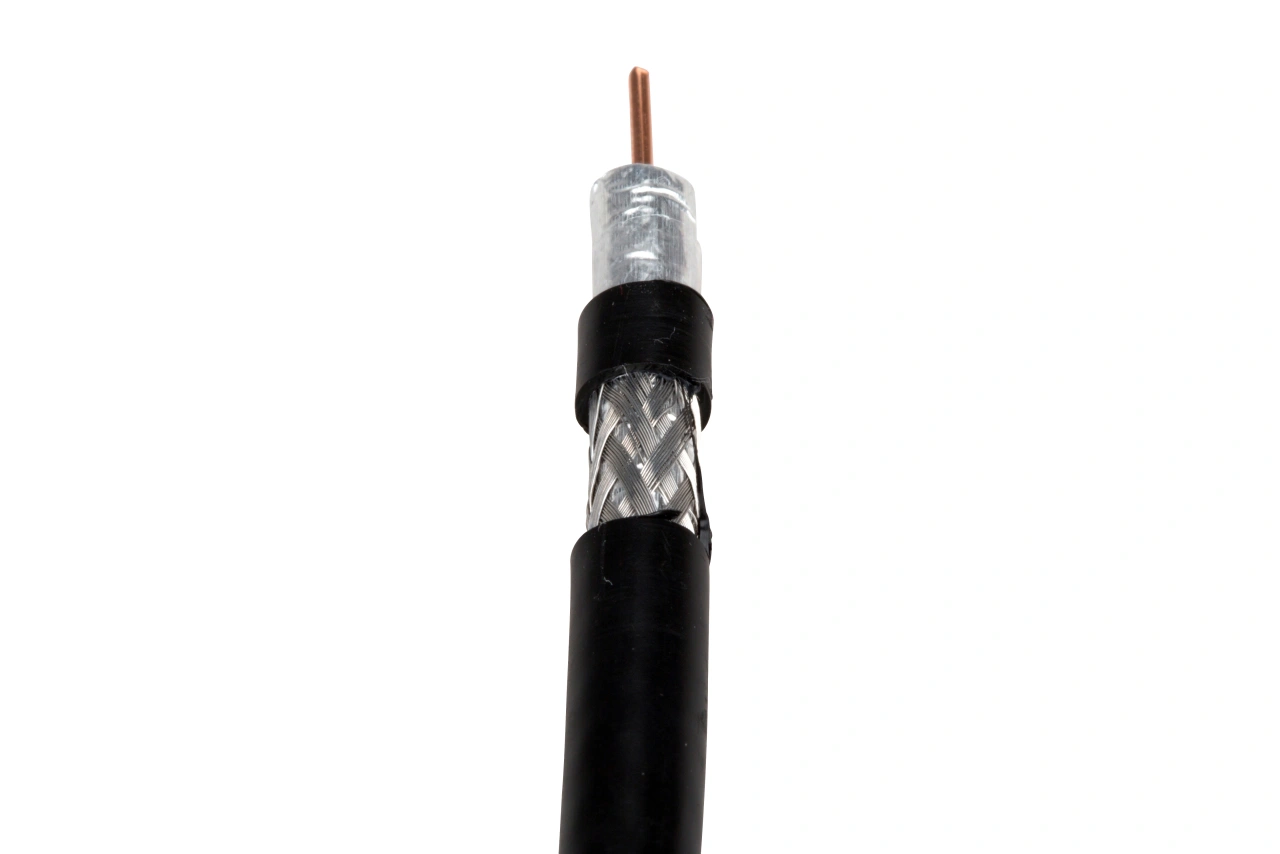 Cablu coaxial DIGI-SAT 3011, 75 Ohm, PE negru, tambur 500m