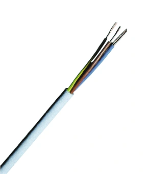 Cablu, iz. şi manta PVC, H03VV-F 4G0,75 gri deschis, 50m