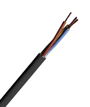Cablu, iz. şi manta PVC, H05VV-F 5 G 1,5 mm² negru, 50m