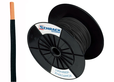 Tambur cu 300m conductor H07V-U 1,5 negru