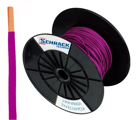 Tambur cu 300m conductor H07V-U 1,5 violet