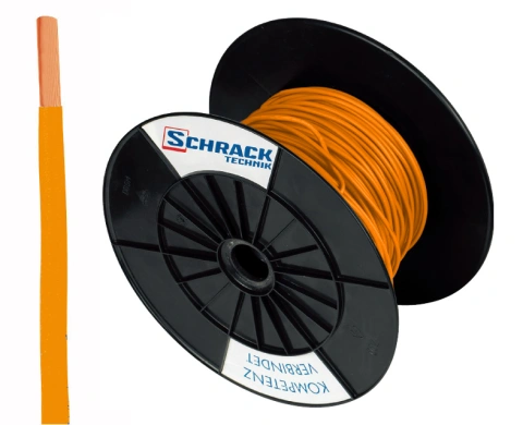 Tambur cu 300m conductor H07V-U 1,5 orange