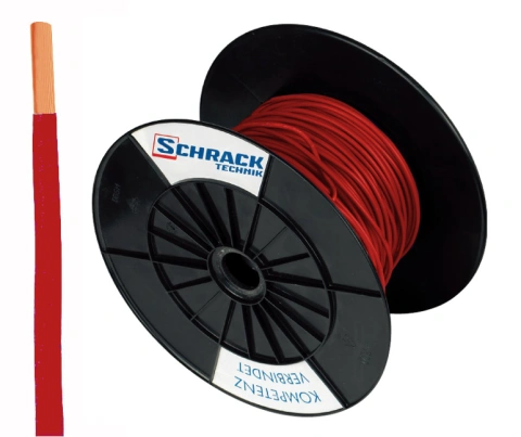 Tambur cu 300m conductor H07V-U 1,5 rosu