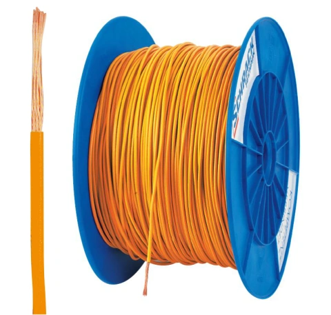 Tambur cu 300m conductor H05V-K 0,75 orange