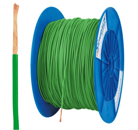 Tambur cu 300m conductor H05V-K 1 verde