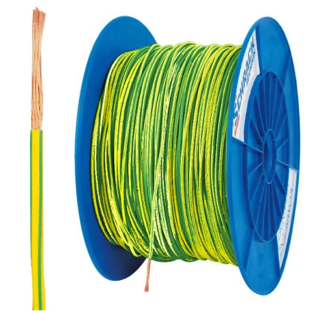 Tambur cu 300m conductor H07V-K 1,5 galben/verde