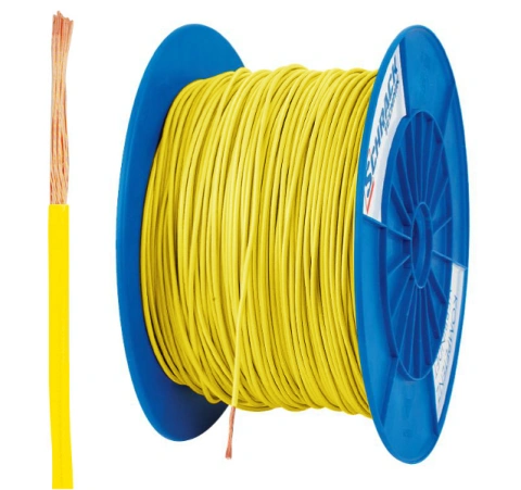 Tambur cu 300m conductor H07V-K 1,5 galben