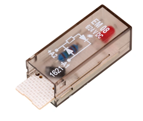 Modul LED rosu 6/24 Vcc +dioda pt.relee PT_1