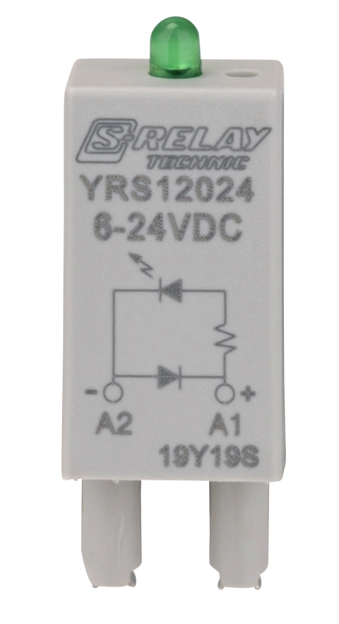 Modul prot. cu diodă+LED verde 6-24Vc.c. A1+ pt socl S-Relay