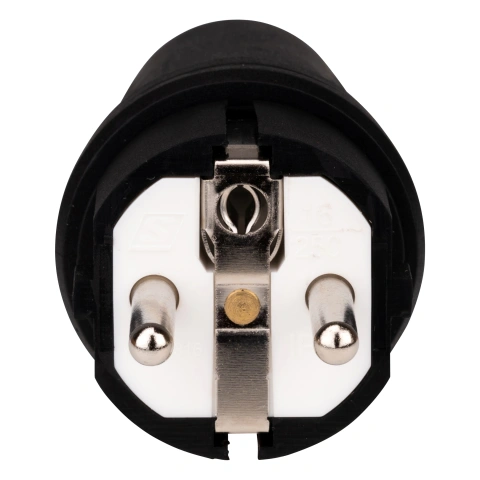 Stecher schuko rezistent la impact, 16A, 250V, IP44 negru_3