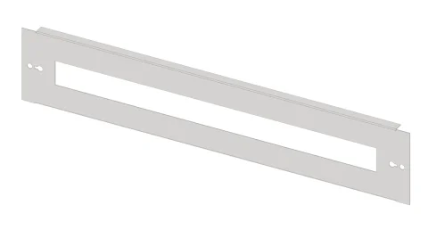 Slotted Front Plates Sheet Steel, 3 Unit-wide
