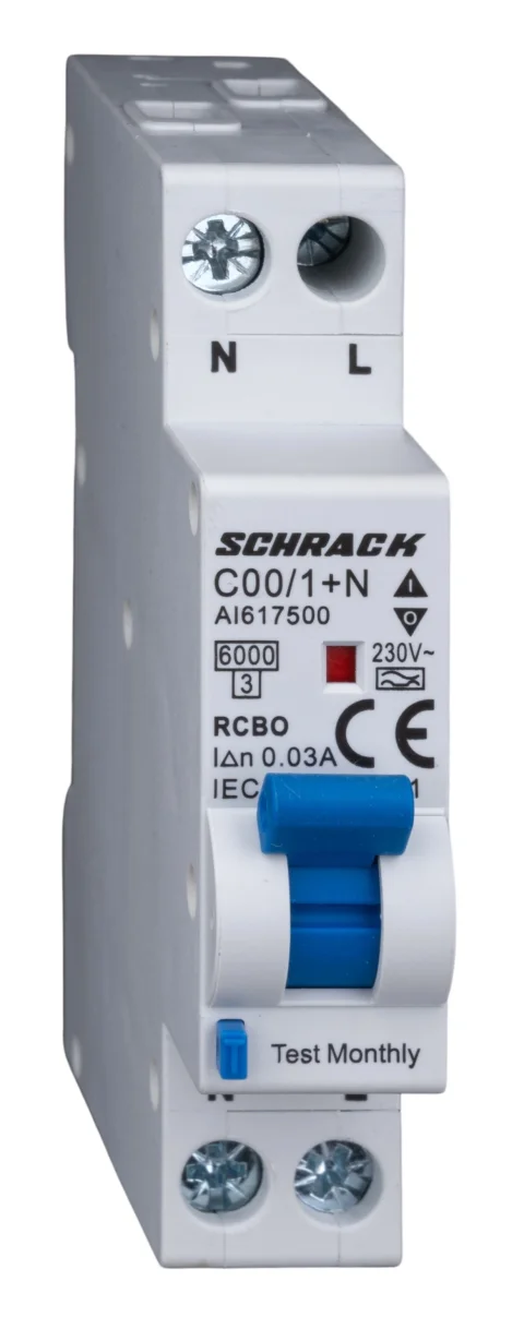 Întreruptoare combinate, electronice, tip A, AMPARO, 1P+N, 6kA