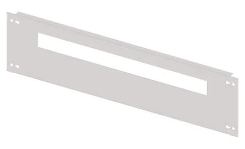 Slotted Front Plates Sheet Steel for Wiring Ducts, 3 Unit-wide (Reduced Module Widths)