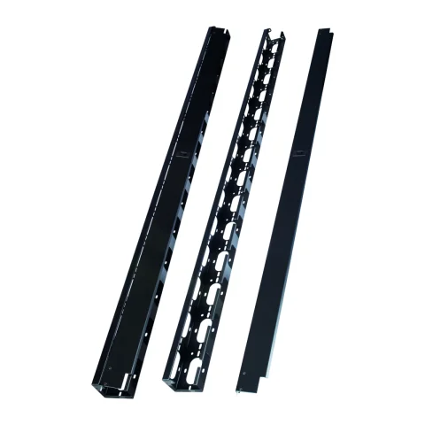 Set de organizatoare verticale de cabluri pentru dulapuri DT late de 800 mm