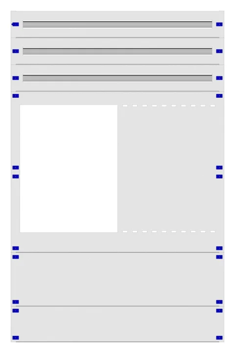 Installationseinsätze ACILM für 185mm Schienensystem, H=1800mm (37MH)