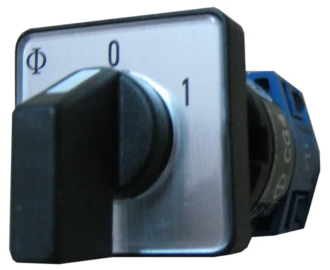Seria KN - Comutatoare cu came miniatură, 0-1, montaj frontal cu fixare centrală, D16mm și D22mm, IP66