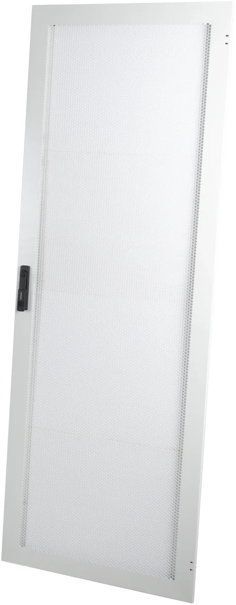 Ușă perforată 80% de metal pentru dulapuri DT, W=800, gri deschis RAL7035