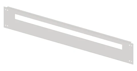 Slotted Front Plates Sheet Steel for Wiring Ducts, 5 Unit-wide (Reduced Module Widths)