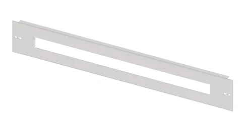 Slotted Front Plates Sheet Steel for Wiring Ducts, 4 Unit-wide (Reduced Module Widths)