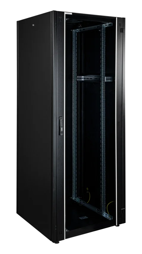 Dulapuri de podea pentru cablare structurată, lățime 800mm, adâncime 1000mm, RAL9005 Negru