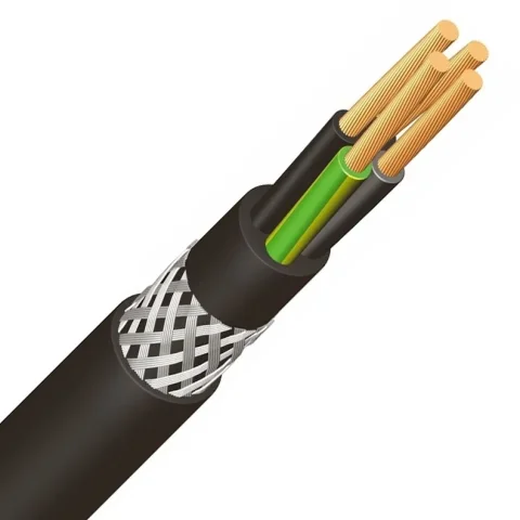 YSLYCY - Cablu de comandă 0.6/1 kV cu izolație din PVC, ecranat, rezistent la UV