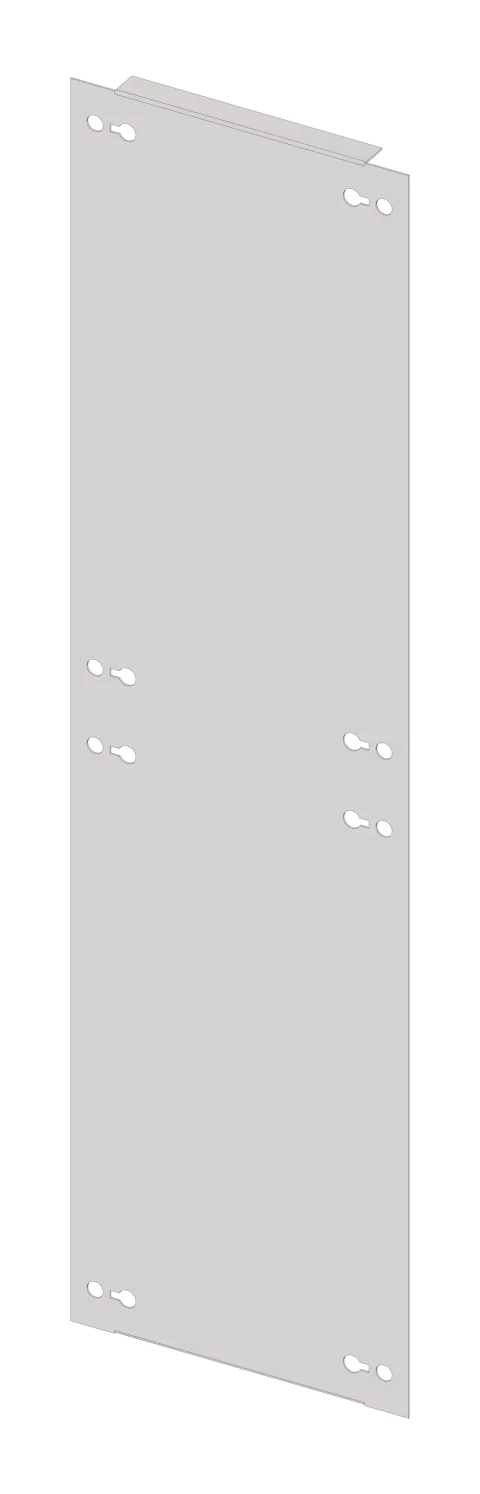 Blind Front Plates Sheet Steel for the Low-current Part, W=200mm
