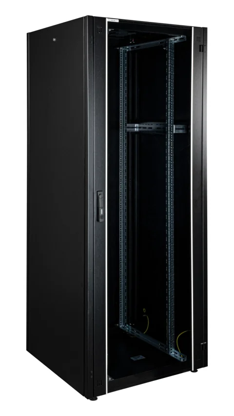 Dulapuri de podea pentru cablare structurată, lățime 600mm, adâncime 800mm, RAL9005 Negru