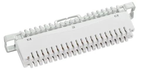 Regletă de izolare LSA 2/10, 10 perechi, montaj pe suport pieptene