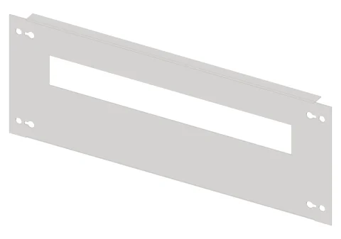 Slotted Front Plates Sheet Steel, 2 Unit-wide