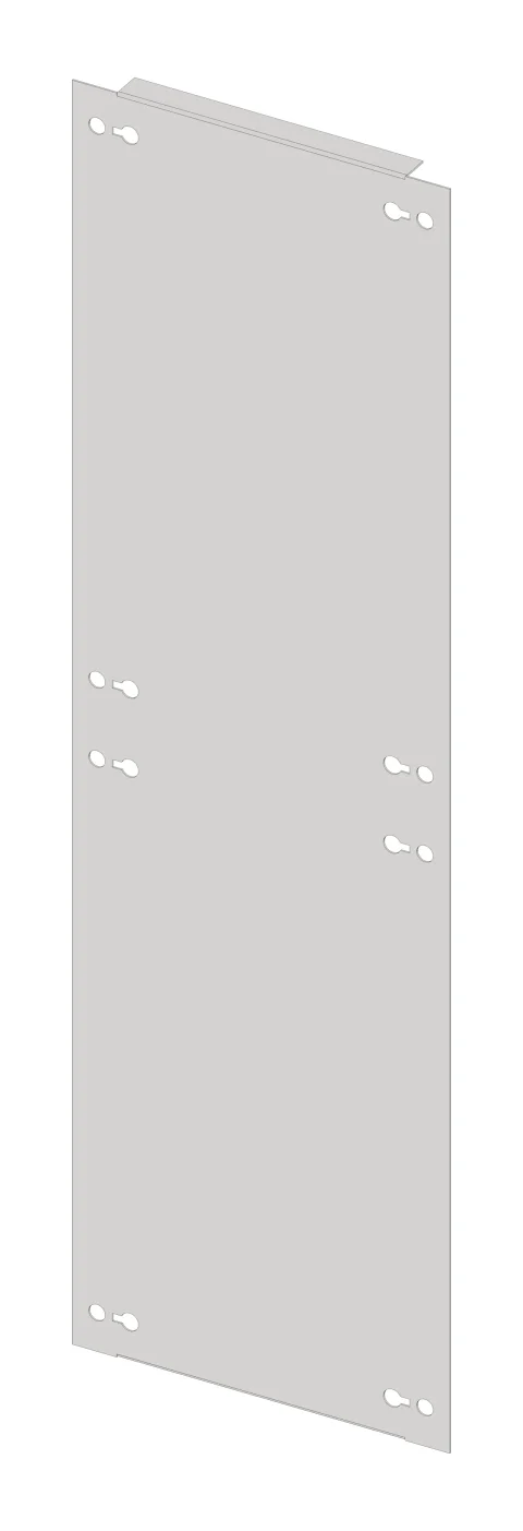 Blind Front Plates Sheet Steel for the Low-current Part, W=220mm