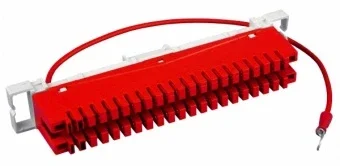 Regletă de împământare LSA 2/38, montaj pe suport pieptene