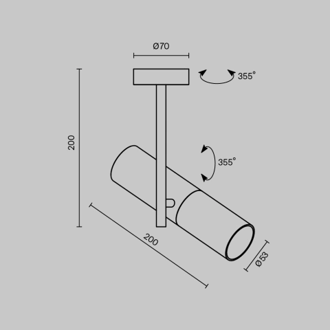 Spot de Tavan Reglabil C020CL-01B_3