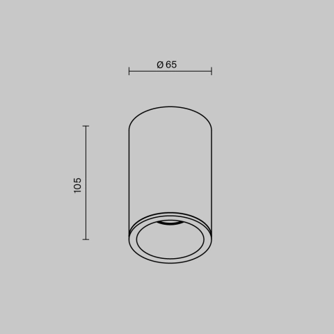 Spot de Tavan Aplicat C029CL-01-S-B_3