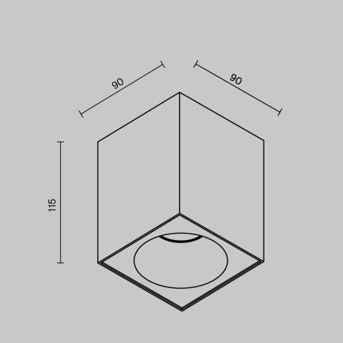 Spot de Tavan Aplicat C030CL-01W_3