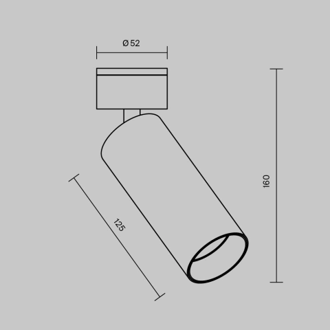 Spot de Tavan Reglabil C055CL-L12W3K-W-D-W_5