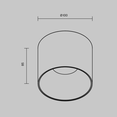 Spot de Tavan Aplicat C064CL-01-15W4K-RD-WB_4