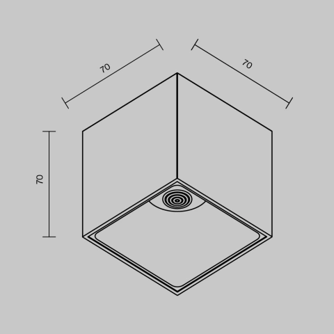 Spot de Tavan Aplicat C065CL-L12B4K-D_4