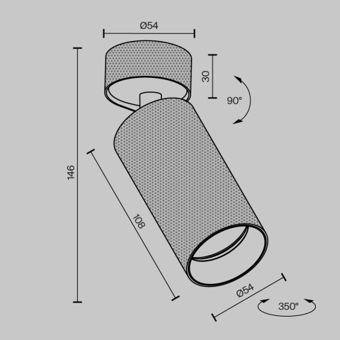 Spot de Tavan Reglabil C082CL-01-GU10-MG_3