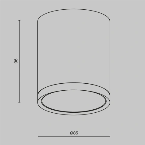 Spot de Tavan Aplicat C086CM-GX53-MRD-B_3