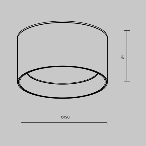 Spot de Tavan Aplicat C089CL-12W3K-BMG_4