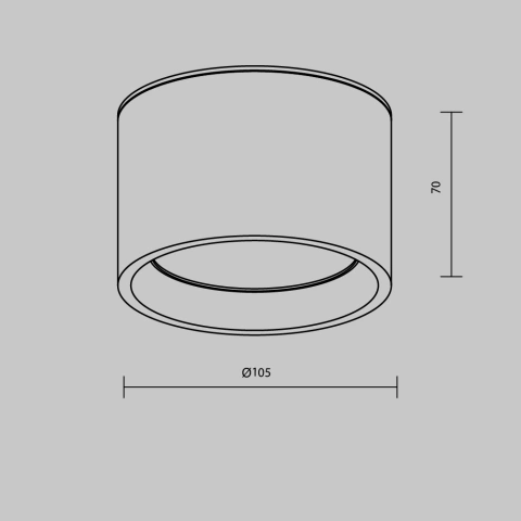 Spot de Tavan Aplicat C090CL-10W3K-W_4