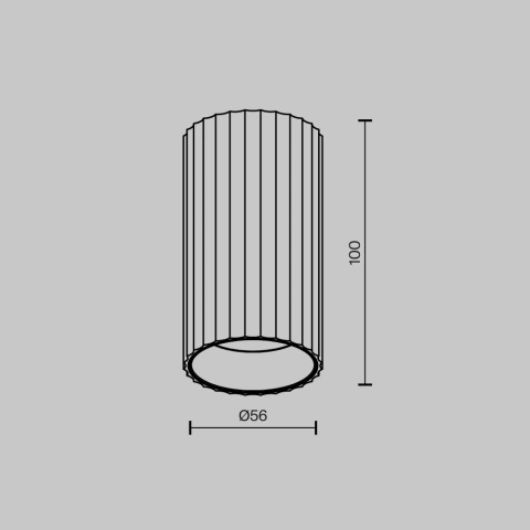 Spot de Tavan Aplicat C106CL-01-GU10-W_3
